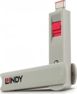 Lindy Zestaw 4 blokad USB-C Czerwony 1