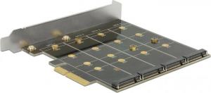 Kontroler Delock PCIe x4 - 4x M.2 SATA B-key (89888) 1