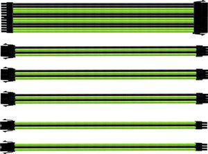 Cooler Master Cooler Master Sleeved Extension Cable Kit, Cable Management (green / black, 30cm) 1