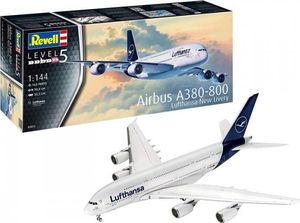 Revell Model plastikowy Airbus A380-800 Lufthansa New Livery 1