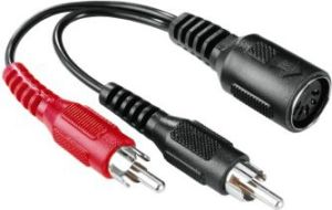 Kabel Hama 5-Pin - RCA (Cinch) 0.15m czarny (001223780000) 1