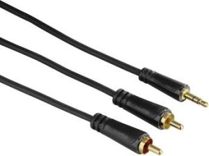 Kabel Hama Jack 3.5mm - RCA (Cinch) x2 5m czarny (001223000000) 1