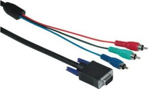 Kabel Hama D-Sub (VGA) - RCA (Cinch) x3 2m  (001222290000) 1