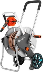 Gardena GARDENA Hose Trolley Aquaroll M Easy Set metal, hose wagon (gray / silver) 2