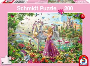 Schmidt Spiele Puzzle Beautiful fairy in the magic forest 200 1