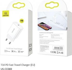 Ładowarka Usams T14 1x USB-C 3 A (CC69TC01) 2