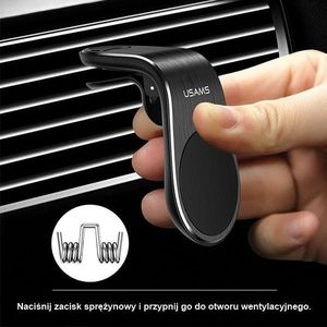 Usams Uchwyt magnetyczny do samochodu Air Vent Clip ZJ46ZJ01 6