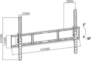 TB Print Uchwyt ścienny TB-751E 80'' 2