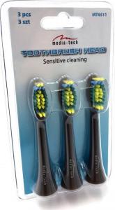 Końcówka Media-Tech MT6511 do szczoteczki sonicznej MT6510 3szt. 2