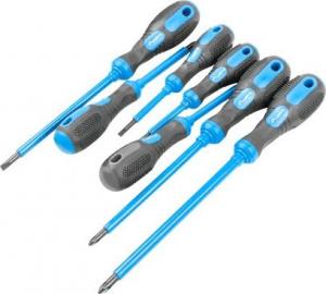 Lanberg śrubokręty 8 sztuk z magnesem 4x krzyżakowe 4x płaskie (NT-0802) 3