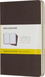 Moleskine Zestaw 3 zeszytów Cahier Journals 9x14 kratka 1