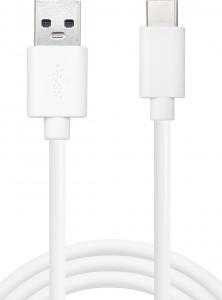 Kabel USB Sandberg USB-A - USB-C 1 m Biały (336-15) 1