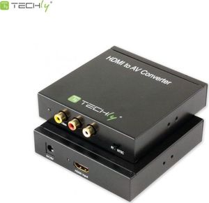 Adapter AV Techly RCA (Cinch) x3 - HDMI czarny (301672) 1