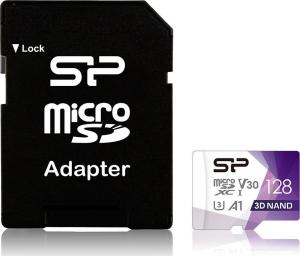 Karta Silicon Power Superior Pro MicroSDXC 128 GB Class 10 UHS-I/U3 A1 V30 (SP128GBSTXDU3V20AB) 1