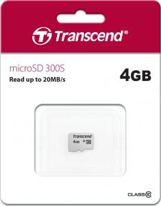 Karta Transcend 300S MicroSDHC 4 GB Class 10  (TS4GUSD300S) 2