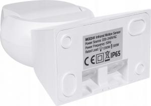 Maclean czujnik ruchu na podczerwień z pilotem IP65, max 800W, 1200W (MCE241) 6