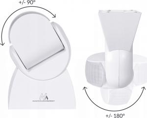 Maclean czujnik ruchu na podczerwień z pilotem IP65, max 800W, 1200W (MCE241) 7