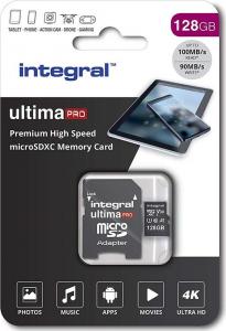 Karta Integral Premium MicroSDXC 128 GB Class 10 UHS-I/U3 A1 V30 (INMSDX128G-100/90V30) 1