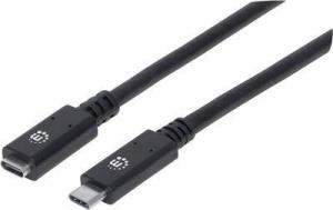 Kabel USB Manhattan USB-C - USB-C 0.5 m Czarny (355230) 1