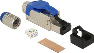 Delock Delock wtyk sieciowy RJ-45 8P8C ekranowany montaż beznarzędziowy kat. 8 2