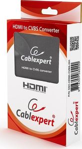 System przekazu sygnału AV Energenie Gembird konwerter HDMI -> CVBS (Composite Video) + stereo audio 3