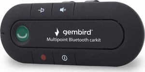 Zestaw głośnomówiący Gembird GSM Bluetooth Czarny  (BTCC-03) 1