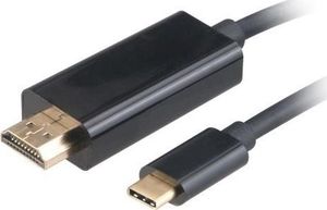 Kabel USB Akasa USB-C - HDMI 1.8 m Czarny (AK-CBCA12-18BK) 1