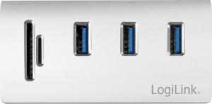 HUB USB LogiLink 1x SD  + 3x USB-A 3.0 (CR0045) 3