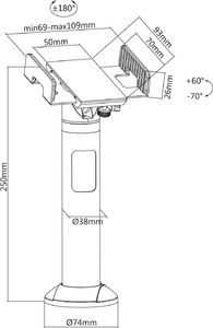 Maclean Uchwyt terminala płatniczego, POS (MC-847) 4