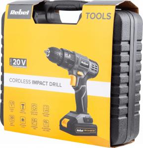Wiertarko-wkrętarka Rebel Tools RB-1002 20 V 1 x akumulator 2 Ah 9