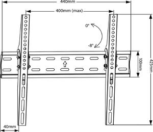 Maclean Uchwyt ścienny MC-862 26'' - 55'' 2