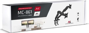 Maclean Uchwyt biurkowy na 2 monitory 13" - 27" (MC-861) 3