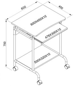 Techly Brązowe 45 cmx60 cm 2