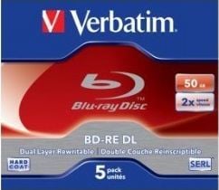 Verbatim BD-RE DL Verbatim 2x 50GB (Jewel Case 5) Blu-Ray 1