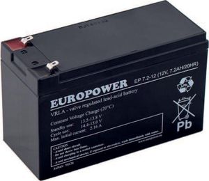 Europower Akumulator EP 12V/7.2Ah (T/AK-12007/0006-T2) 1