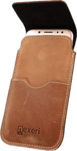 Nexeri Etui Flap Leather SAMSUNG GALAXY A10 / IPHONE 8+ PLUS brązowe 3