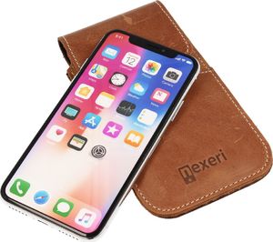 Nexeri Etui Flap Leather SAMSUNG GALAXY A10 / IPHONE 8+ PLUS brązowe 9