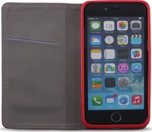 Etui Flip Magnet LG K10 2017 czerwony uniwersalny 3