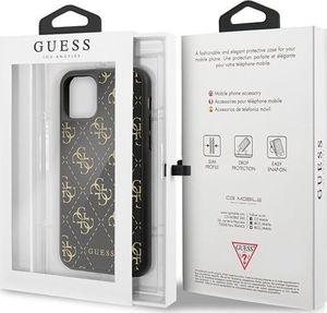 Guess Guess GUHCN584GGPBK iPhone 11 Pro czarny/black hard case 4G Double Layer Glitter 7