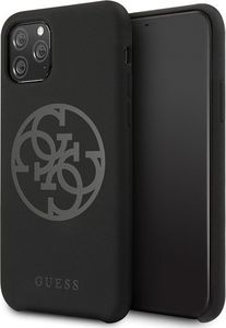 Guess Guess GUHCN58LS4GBK iPhone 11 Pro black/czarny hard case Silicone 4G Tone On Tone 1
