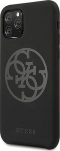Guess Guess GUHCN58LS4GBK iPhone 11 Pro black/czarny hard case Silicone 4G Tone On Tone 2
