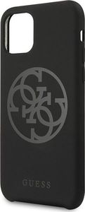 Guess Guess GUHCN58LS4GBK iPhone 11 Pro black/czarny hard case Silicone 4G Tone On Tone 3
