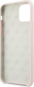 Guess Guess GUHCN58LS4GLP iPhone 11 Pro light pink/jasnoróżowy hard case Silicone 4G Tone On Tone 4