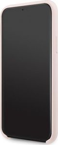 Guess Guess GUHCN61LS4GLP iPhone 11 light pink/jasnoróżowy hard case Silicone 4G Tone On Tone 6