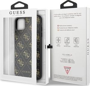 Guess Guess GUHCN654GGPBK iPhone 11 Pro Max czarny/black hard case 4G Double Layer Glitter 7