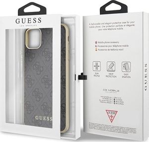 Guess Guess GUHCN65G4GG iPhone 11 Pro Max szary/grey hard case 4G Collection 7