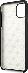 Guess Guess GUHCN65LS4GBK iPhone 11 Pro Max black/czarny hard case Silicone 4G Tone On Tone 4
