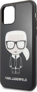 Karl Lagerfeld Karl Lagerfeld KLHCN58DLFKBK iPhone 11 Pro czarny/black hard case Iconic Karl Glitter 3