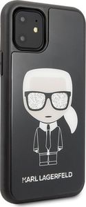Karl Lagerfeld Karl Lagerfeld KLHCN61DLFKBK iPhone 11 czarny/black hard case Iconic Karl Glitter 5