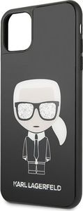 Karl Lagerfeld Karl Lagerfeld KLHCN65DLFKBK iPhone 11 Pro Max czarny/black hard case Iconic Karl Glitter 3